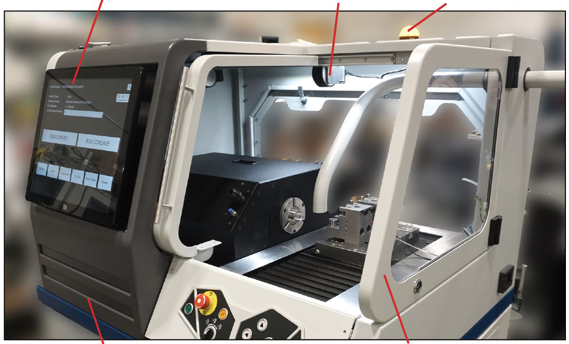 Optoform 60 ophthalmic lathe feature highlights